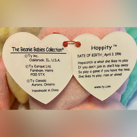 Ty trio of bunny rabbit beanies pair nice for Easter Floppity, Hippity, Hoppity - Picture 6 of 8